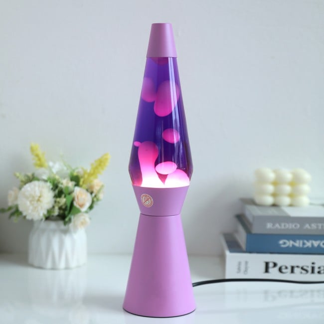 iTotal - Lava-Lampe - Lila, Pink - 36 cm