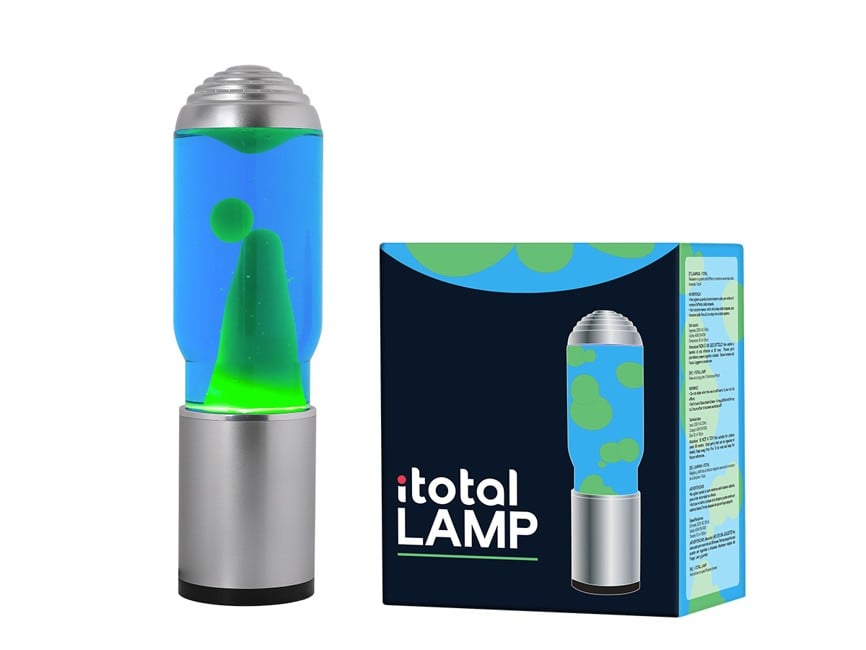 iTotal - Lamp ADA - Silver Base, Blue Liquid and Green Wax (1270414)