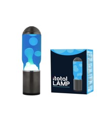 iTotal - Lampe ADA med mørk grå base, blå væske og hvid voks