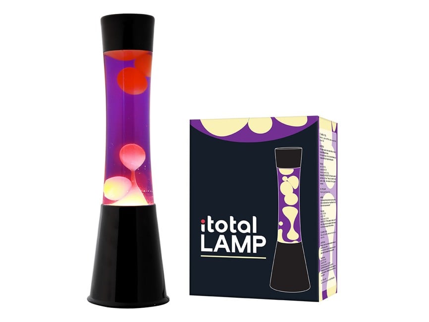 iTotal - Lava Lamp - Black/Purple/Yellow - 40 cm (1270426)