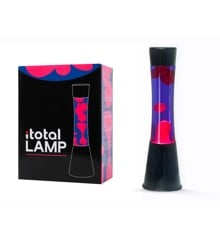 iTotal - Lava Lamp - Black Base, Purple Liquid and Pink Wax - 40 cm (1270430)