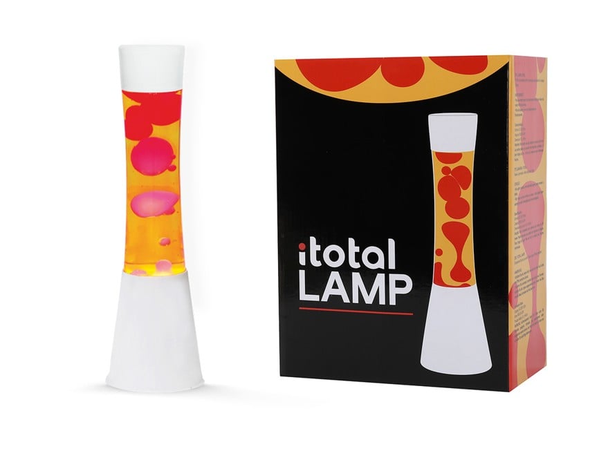 iTotal - Lava Lamp - White, Yellow, Red - 40 cm