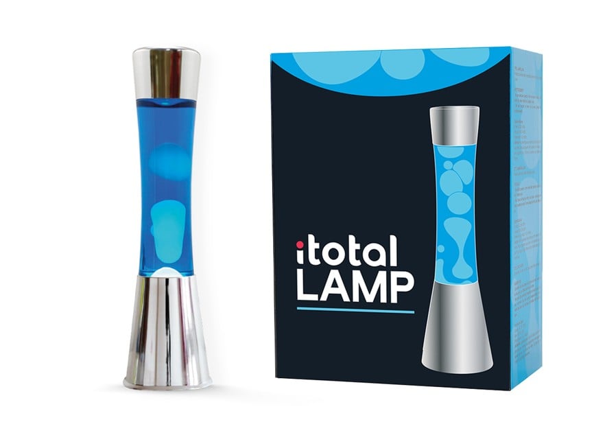 iTotal - Lava Lamp - Blue - 40 cm