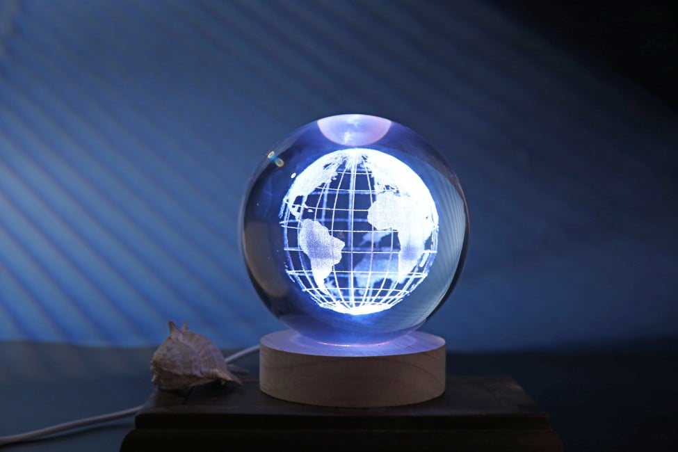 iTotal - Krystalkugle-lampe - Earth - large