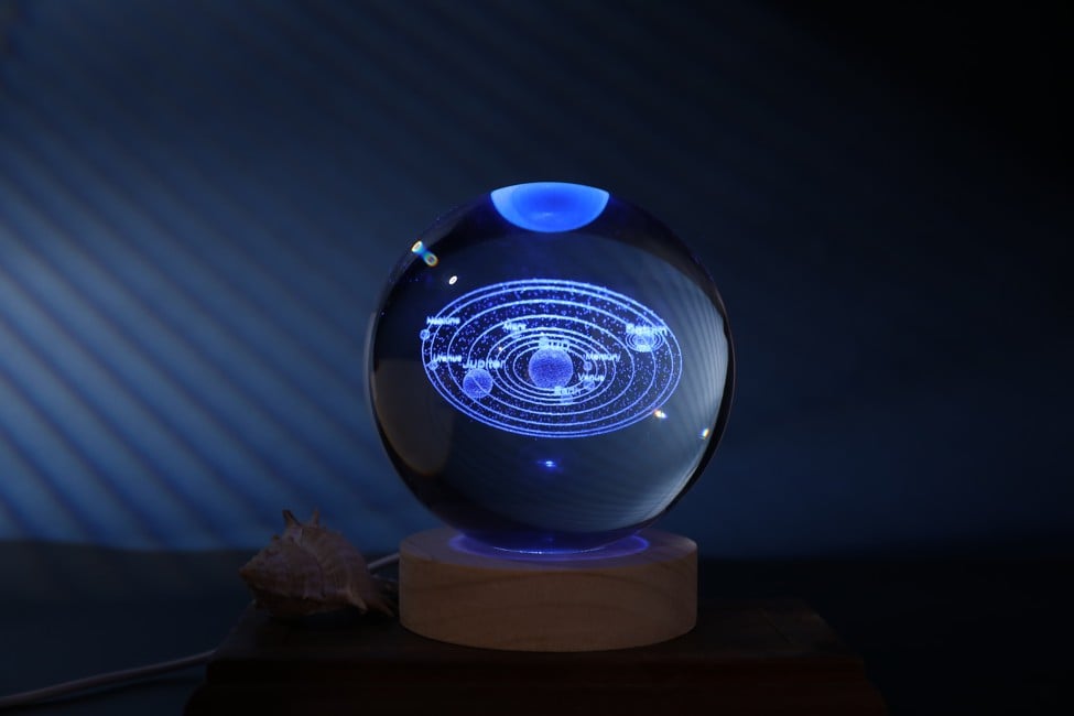 iTotal - Crystal Ball Lamp - Solar System - large