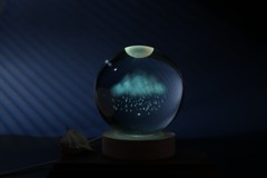 iTotal - Crystal Ball Lamp - Rainy Cloud - Large