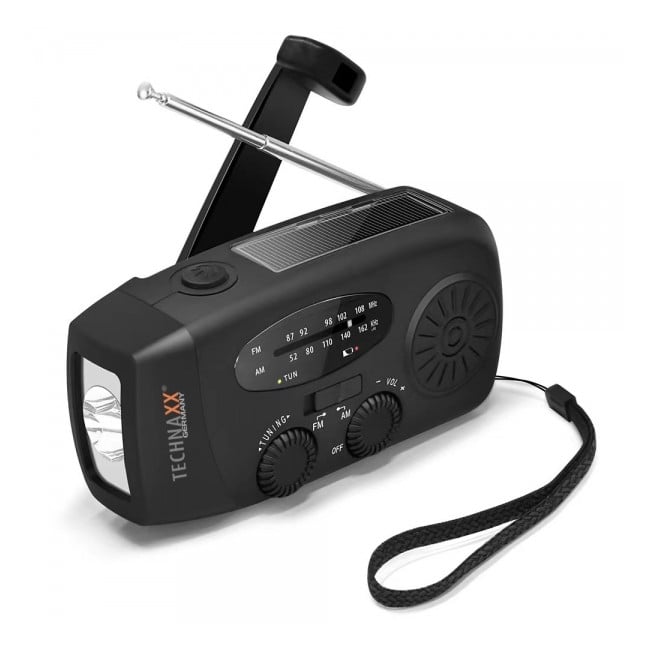 Technaxx - Hand Crank & Solar Radio - TX-238