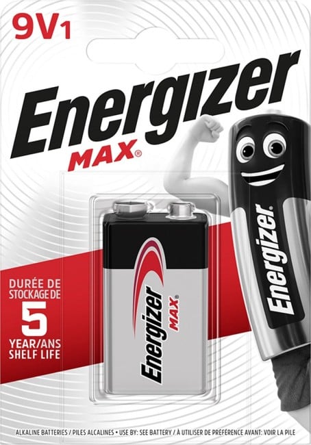 Energizer - Max 9v 1 Pack