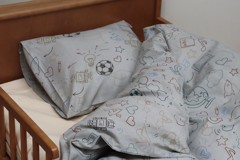 By Mats - Bed Linen Junior Size 100 x 140 cm - Grey school (MAT103)