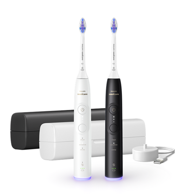 Philips - Sonicare Hvid & Sort Elektriske Tandbørster Serie 6500 HX7419/01