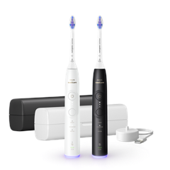 Philips - Sonicare White & Black Electric Toothbrushes Series 6500 HX7419/01