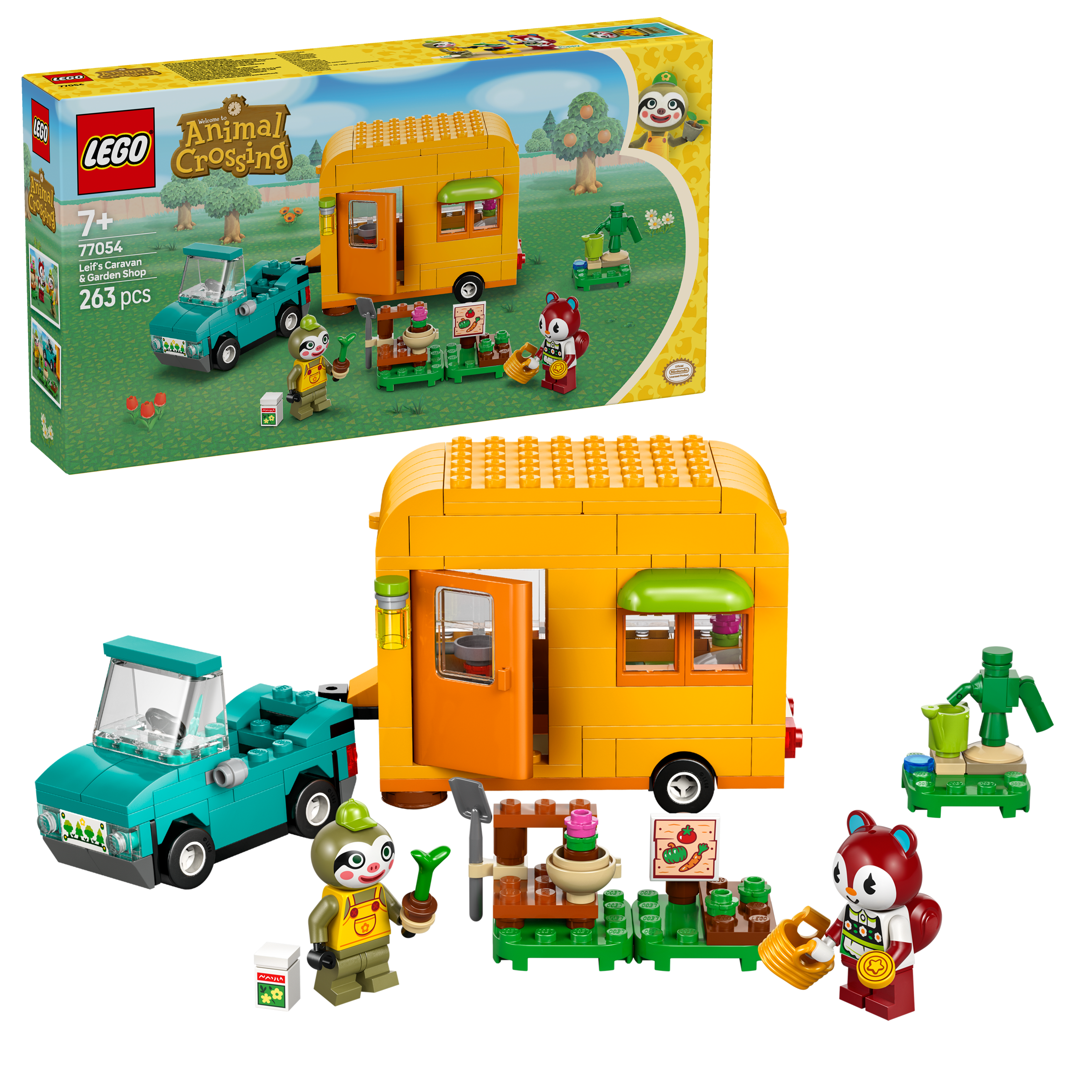 LEGO Animal Crossing 77054 Leif med campingvogn og hagebutikk