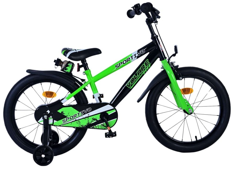 Volare - Children's Bicycle 18 - Green/Black (31878)