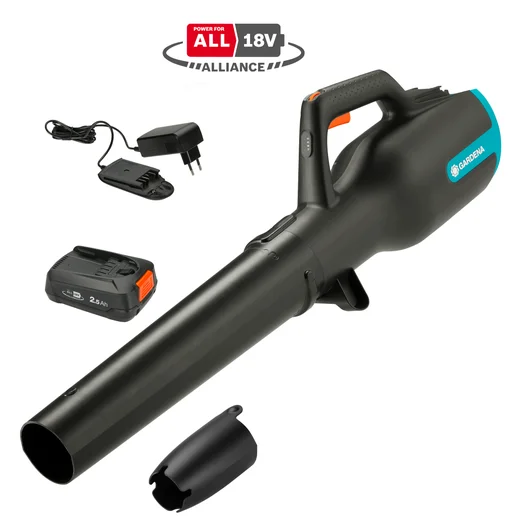 GARDENA Batteridrevet løvblæser PowerJet 18V, inkl batteri og lader.