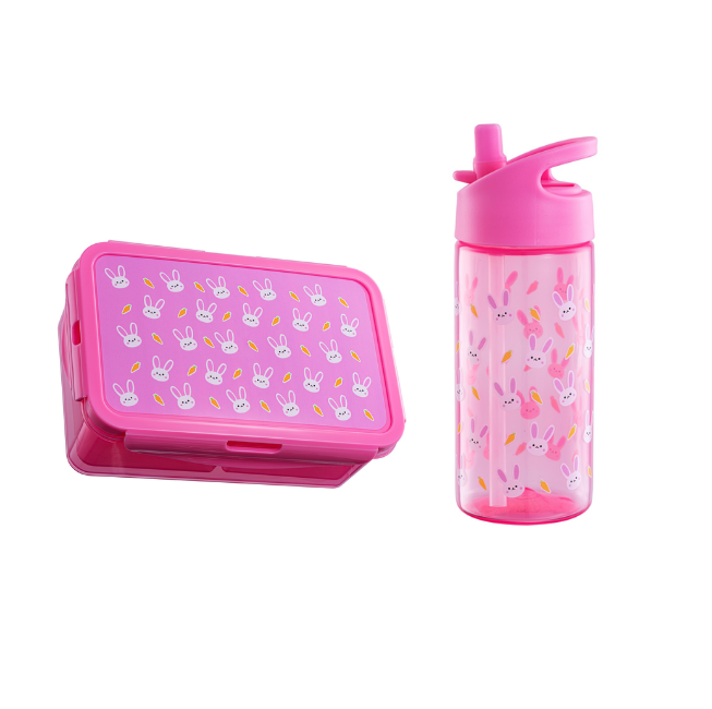 MAGIC KIDS - Lunchbox +  Water Bottle 400ml - Bunny