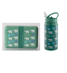 GO PURENorway - Lunchbox + Water Bottle Alu 500 ml - Polarbear