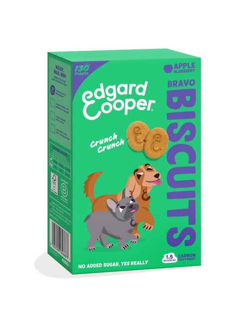 Edgard Cooper - Bravo Dog Biscuits - Apple - 400g