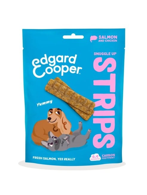 Edgard Cooper - Snuggle Up Hund Strips - Laks - 75g