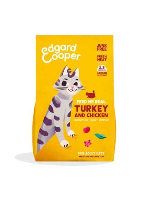 Edgard Cooper - Cat Adult Dryfood Turkey/Chicken - 2kg