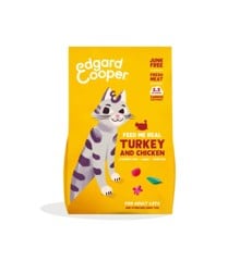 Edgard Cooper - Kat Voksen Tørfoder Kalkun/Kylling - 2kg