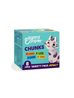 Edgard Cooper - Cat Adult Vetfood Chunks Multipack - 8x85g