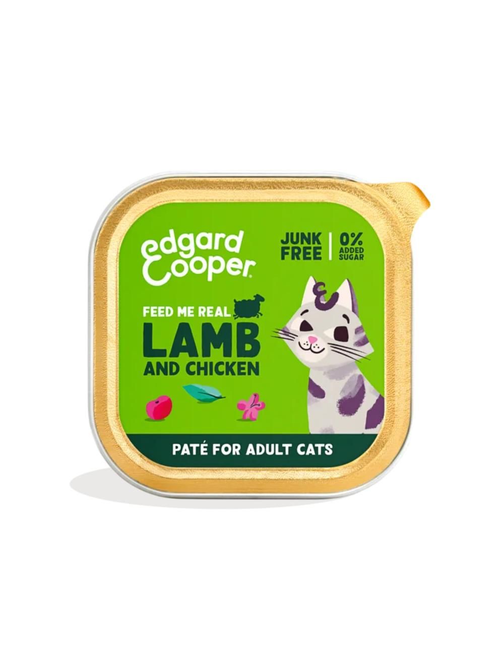 Edgard Cooper - Kat Voksen Vådfoder Paté Lam/Kylling - 85g