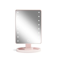 Gillian Jones - Hollywood mirror with Touch, LED light and USB-C - Rosa