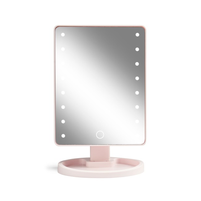 Gillian Jones - Hollywood-spiegel met Touch, LED-licht en USB-C - Rosa