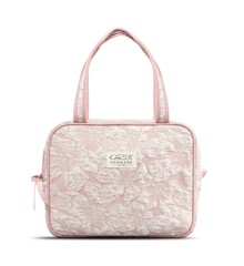 Karen - Toiletry bag with handle - Pink brocade