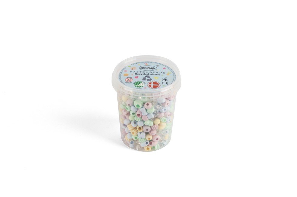 Dantoy - Pastel Recycled Beads - 520 pcs (5911)