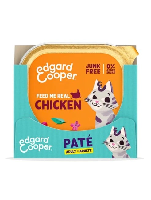 Edgard Cooper - 16 x Cat Adult Vetfood Paté Chicken - 85g - Bundle