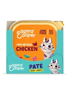 Edgard Cooper - 16 x Kat Voksen Vådfoder Paté Kylling - 85g - Bundle