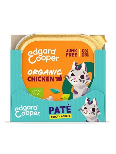 Edgard Cooper - 16 x Cat Adult Vetfood Paté Organic Chicken - 85g - Bundle