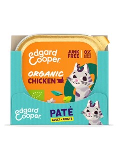 Edgard Cooper - 16 x Kat Voksen Vådfoder Paté Øko Kylling - 85g - Bundle