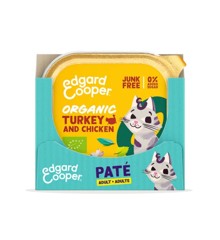 Edgard Cooper - 16 x Cat Adult Vetfood Paté Organic Turkey - 85g - Bundle