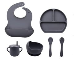 OH - Silicone baby meal set with 6 parts