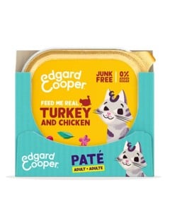 Edgard Cooper - 16 x  Cat Adult Vetfood Paté Turkey/Chicken - 85g - Bundle