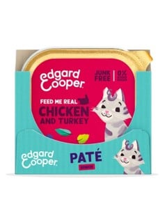 Edgard Cooper - 16 x Cat Senior Vetfood Paté - Chicken/Turkey - 85g - Bundle