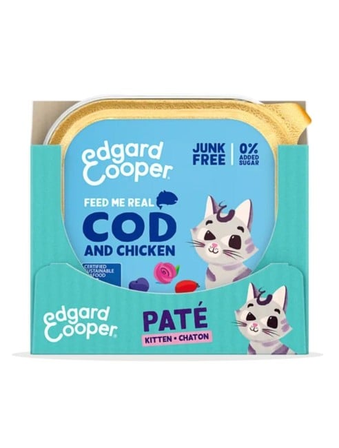 Edgard Cooper - Kitten Vetfood Paté Cod/Chicken - 16x 85g - Bundle