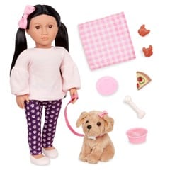 Our Generation - Doll - Jin w/dog  (731442)