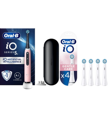 Oral-B - iO5s Blush Pink Electric Toothbrush & iO Gentle Care Replacement Heads 4ct (Bundle)