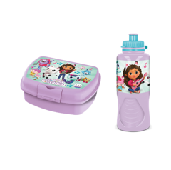 Stor - Urban sandwich box + Sports Water Bottle - Gabby's Dollhouse