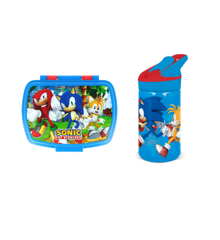 Stor - Lunchbox + Drikkedunk Tritan 480 ml - Sonic