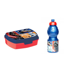 Stor - Sandwich Box + Sports Water Bottle 400 ml. - Star Wars