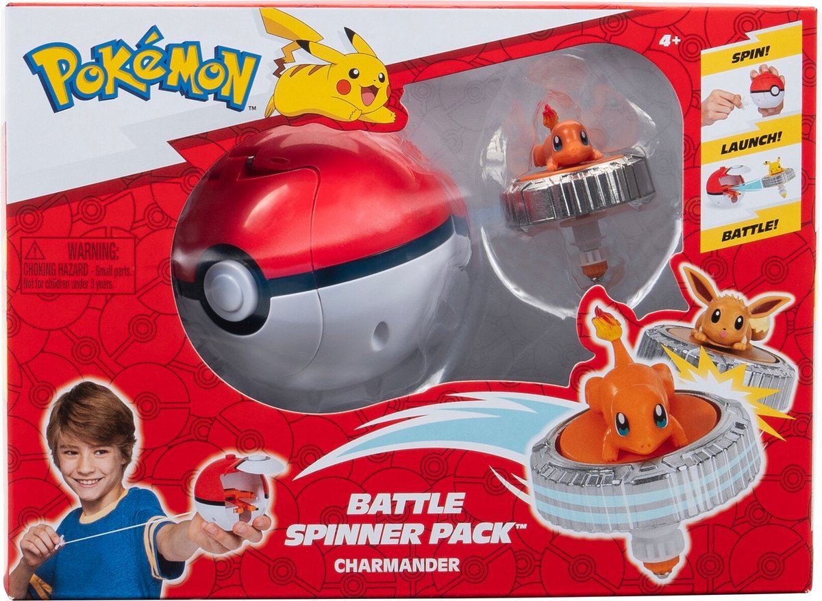 Pokémon Battle Spinner Lekesett Charmander -  Actionfigurer - Plast