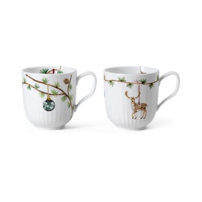 Kähler - Hammershøi Christmas mugs, 2 pc - 2018 + 2021