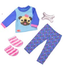 Our Generation - Doll clothes, Pyjamas w/ Bulldog (730390)