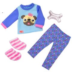 Our Generation - Doll clothes, Pyjamas w/ Bulldog (730390)