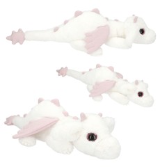 TOPModel - Plush Dragon White With Pink Wings ( 0413427 )