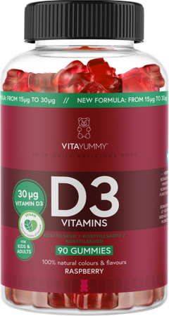 VitaYummy - D3 - Raspberry - 90 pcs